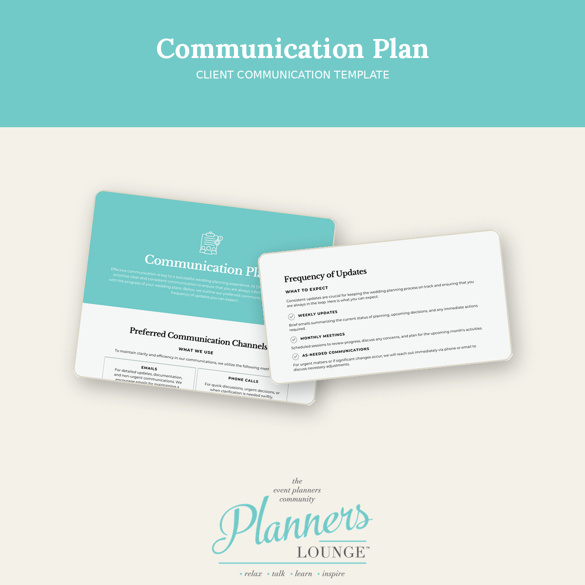 Contract Clause TEMPLATE - Client Communication